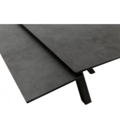 Stół rozkładany PALLINI 150 cm x 90 cm - 120 cm - 150 cm ceramika antracytowy