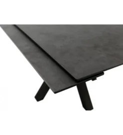 Stół rozkładany PALLINI 150 cm x 90 cm - 120 cm - 150 cm ceramika antracytowy