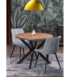 Stół rozkładany PERONI II 100 cm - 250 cm w optyce drewna orzech