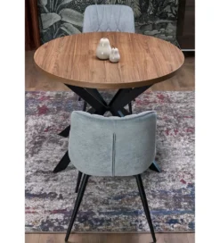 Stół rozkładany PERONI II 100 cm - 250 cm w optyce drewna orzech