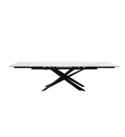 Stół rozkładany TESERO 200 cm - 250 cm - 300 cm ceramika w optyce kremowego marmuru