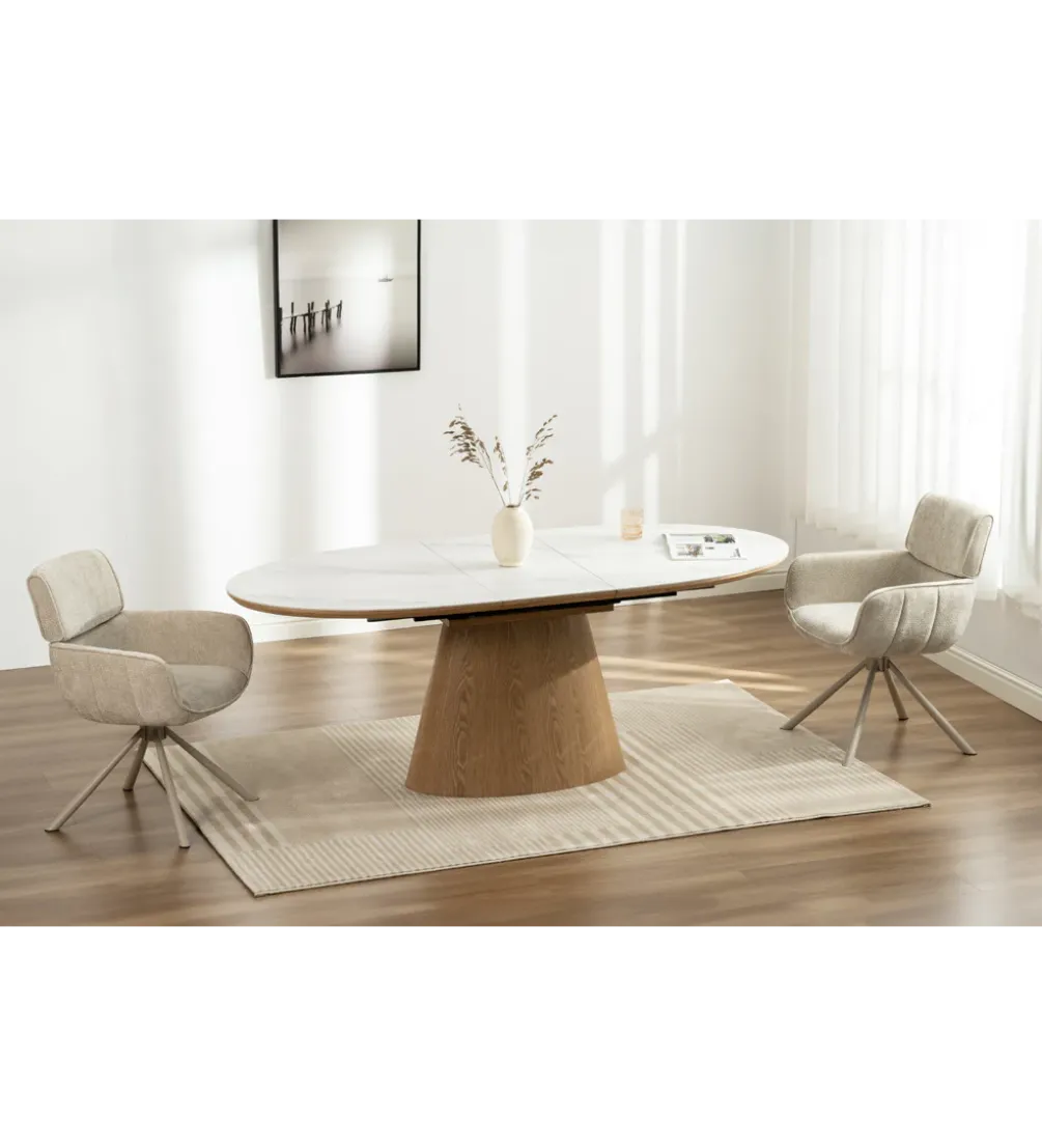 Stół rozkładany UNIQUE od 160 do 200 cm ceramiczny blat