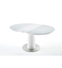 Stół rozkładany WARIS 120 cm - 160 cm biały
