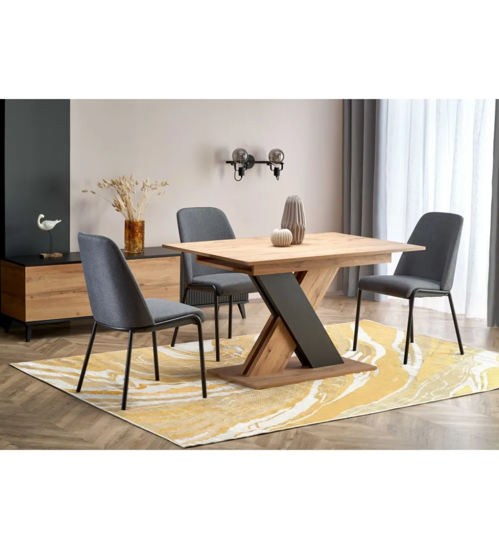 Stół rozkładany XARELTO 130 cm - 175 cm w kolorze dąb wotan