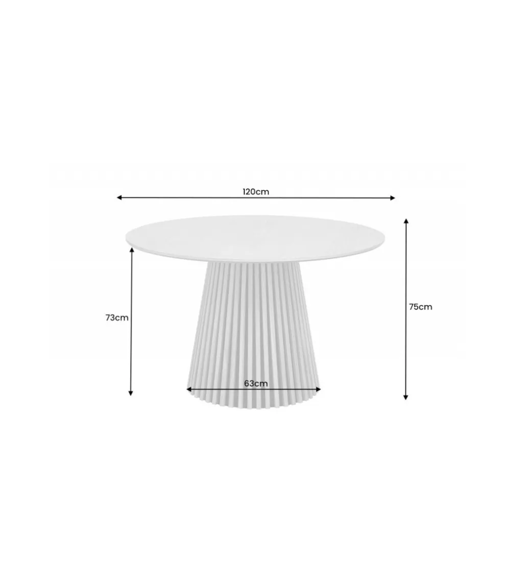 Stół SANZA 120 cm w optyce dębu