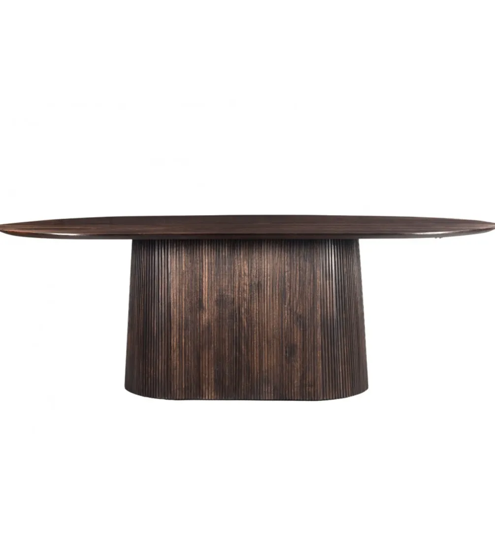 Stół SELVETOR 230 cm drewno mango w kolorze orzecha