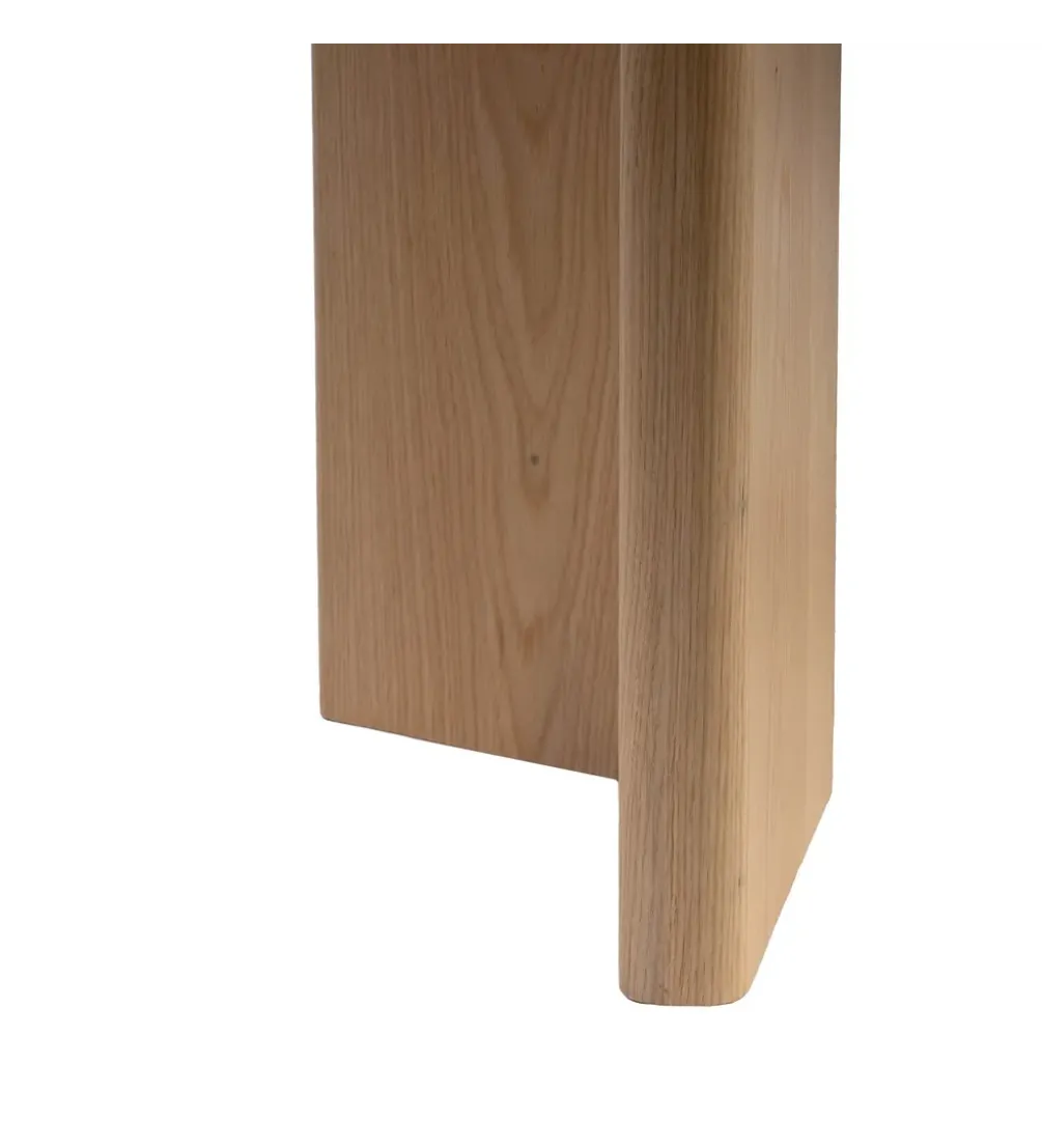 Stół TRANKY 180 x 90 cm brązowy blat ceramika