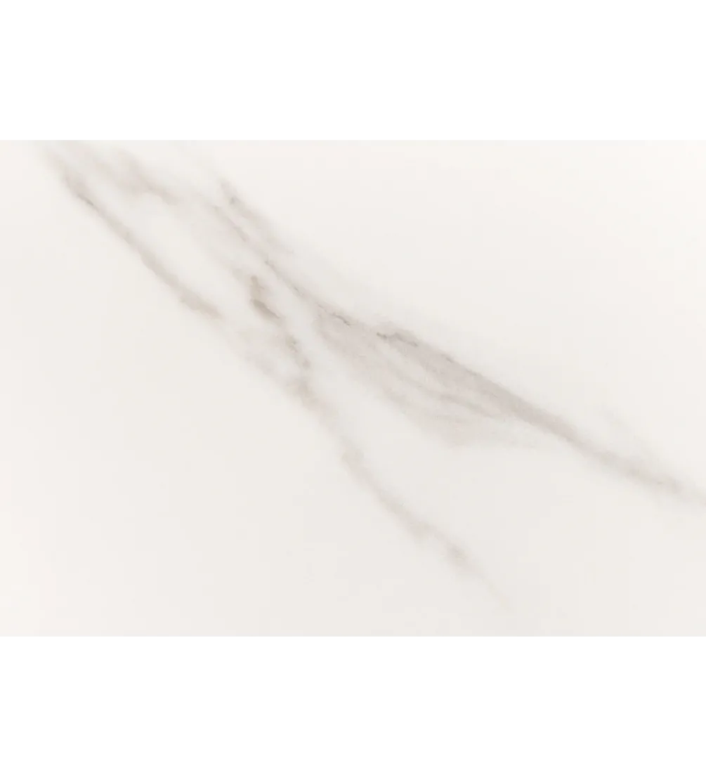 Stół UNIQUE 200 cm drewno dębowe biały ceramiczny blat