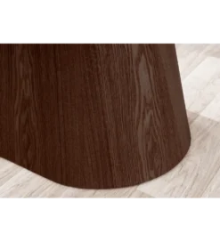Stół UNIQUE 200 cm drewno orzechowe blat ceramika w optyce białego marmuru