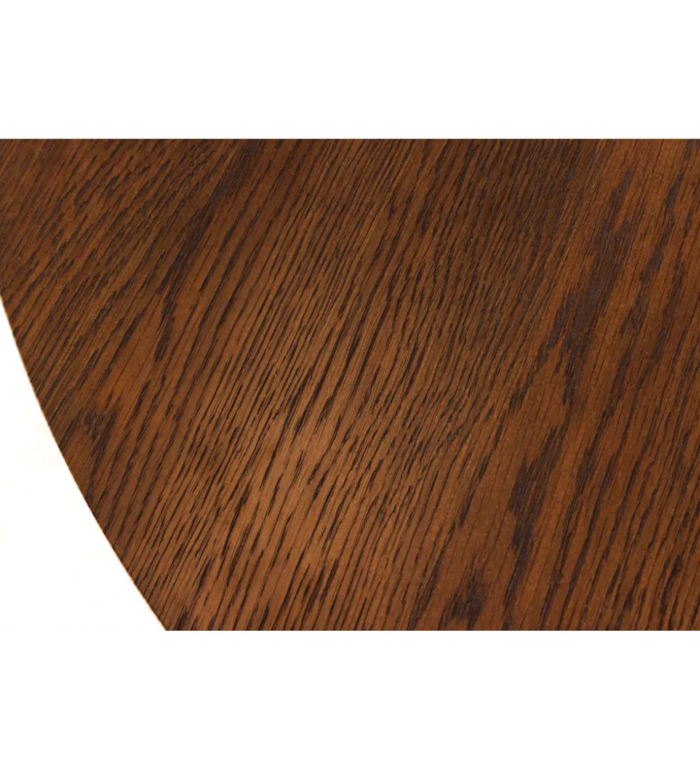 Stół VALHALLA WOOD okrągły 120-160-200cm rozkładany dąb ciemny