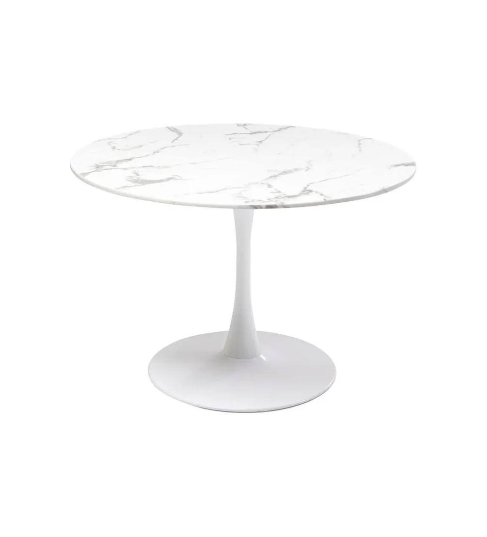 Stół VENETO 110 cm marmur biały