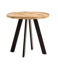 Stół WOHNLING 80 cm drewno mango nogi czarne