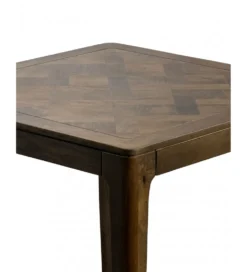 Stół WOHNLING 80 cm drewno mango odcień orzecha