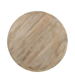 Stół WORNMIN 120 cm drewno mango przecierana biel