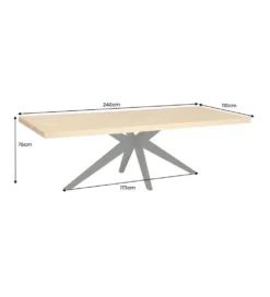 Stół ZEZUS 240 cm kolor naturalnego dębu