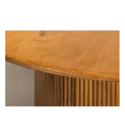 Stół z szafką TRES CHIC 120 cm drewno mango brązowy