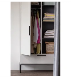 Szafa ADAM 200 cm drewno sosny dust