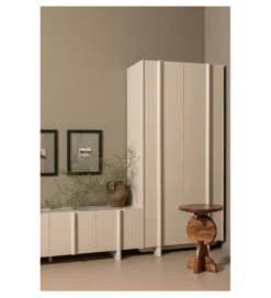 Szafa BASU 210 cm drewno sosny dust