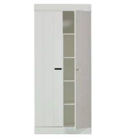 Szafa CONNECT 175 cm drewno sosny biała