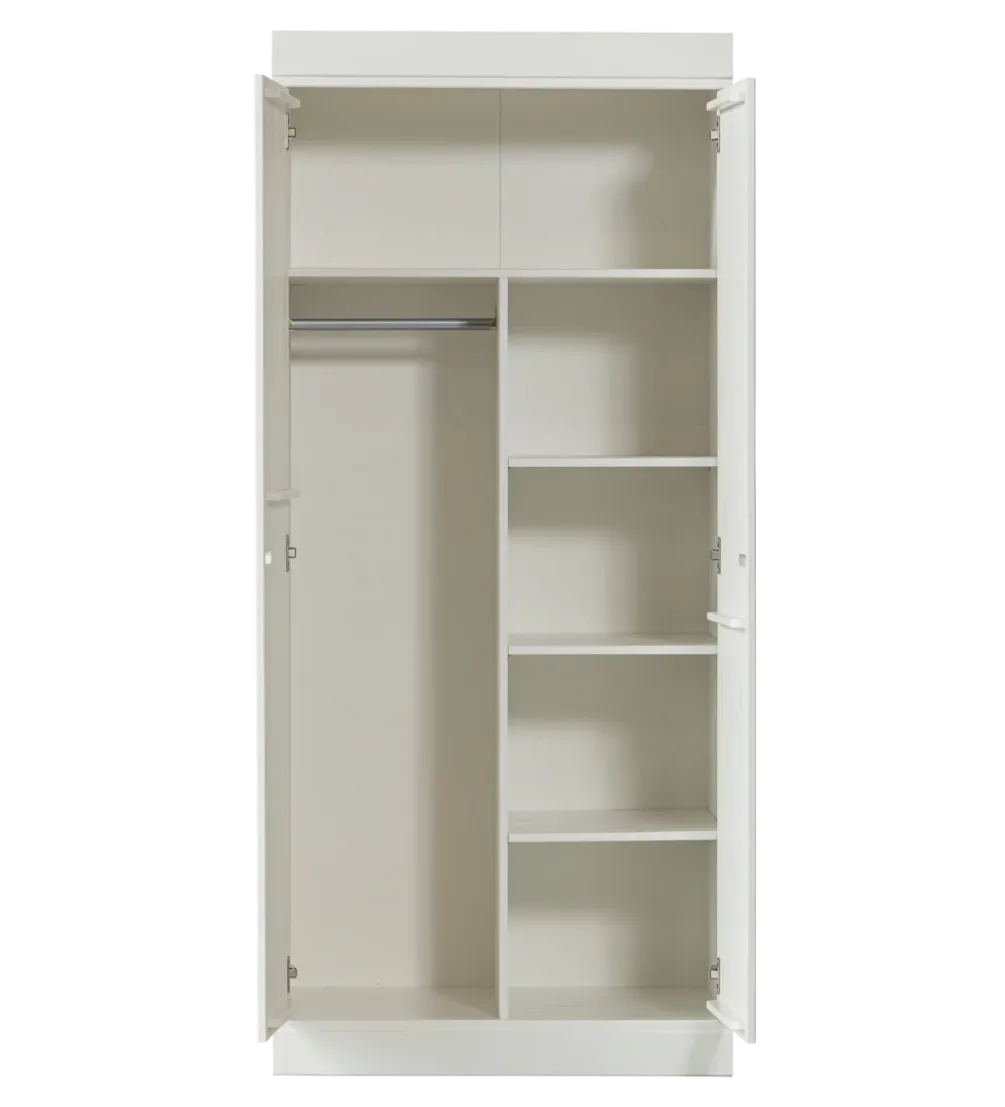 Szafa CONNECT 175 cm drewno sosny biała