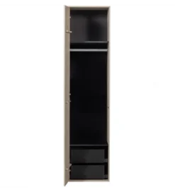 Szafa DAILY 200 x 50 cm drewno sosny szara