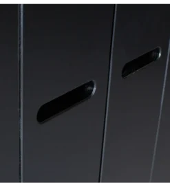 Szafa DRAWER 195 x 140 cm drewno sosna czarna