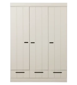 Szafa DRAWER 195 x 140 cm drewno sosna dust