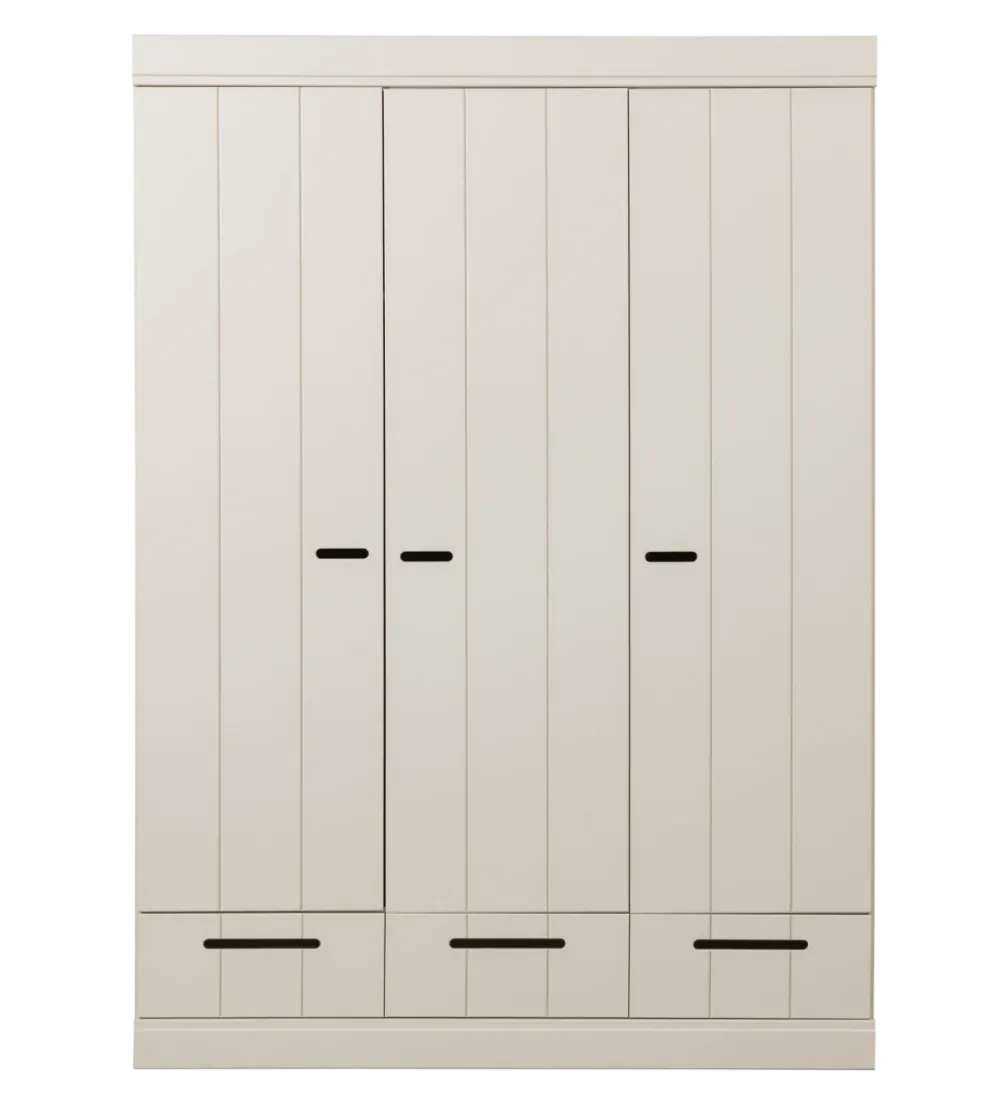 Szafa DRAWER 195 x 140 cm drewno sosna dust