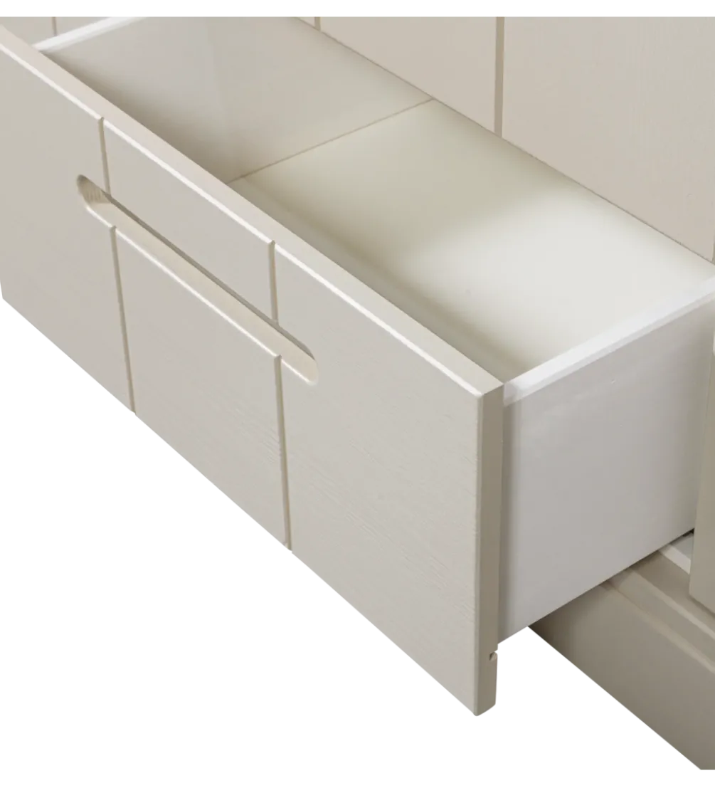 Szafa DRAWER 195 x 140 cm drewno sosna dust