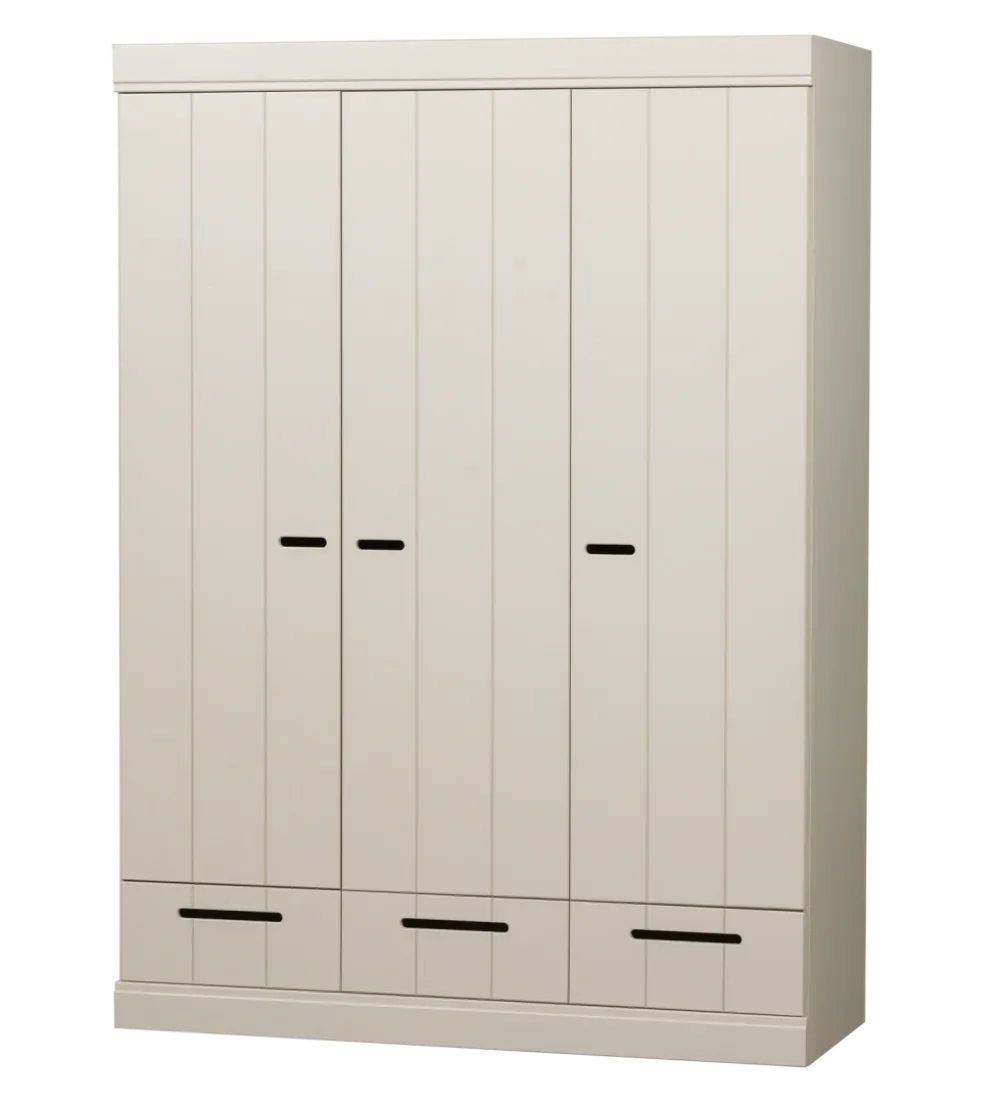 Szafa DRAWER 195 x 140 cm drewno sosna dust