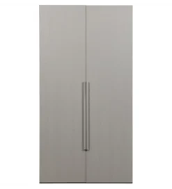 Szafa dwudrzwiowa RENS 110 cm dekor orzechowy szara