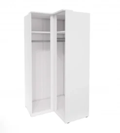 Szafa narożna OPTIMA 109 cm biała