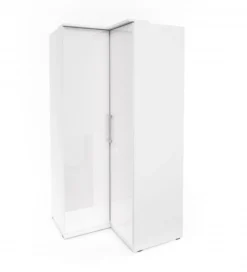 Szafa narożna OPTIMA 109 cm biała