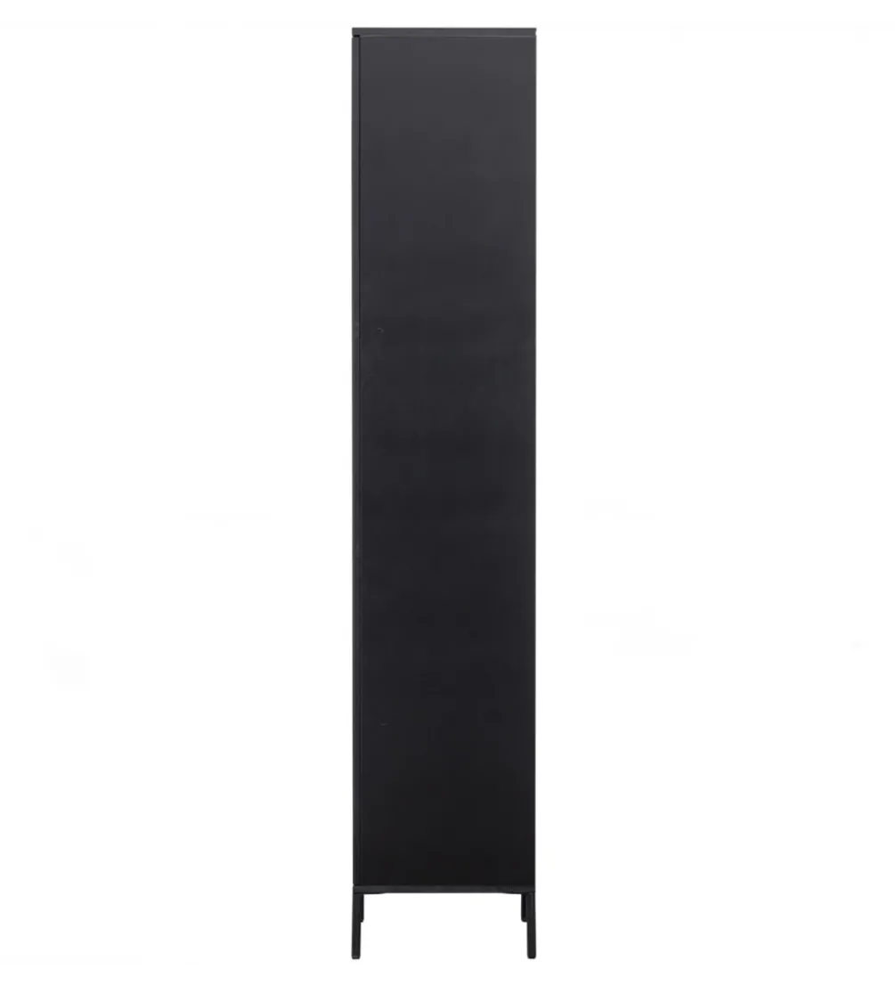 Szafa NEW GRAVURE 210 cm drewno sosny czarna
