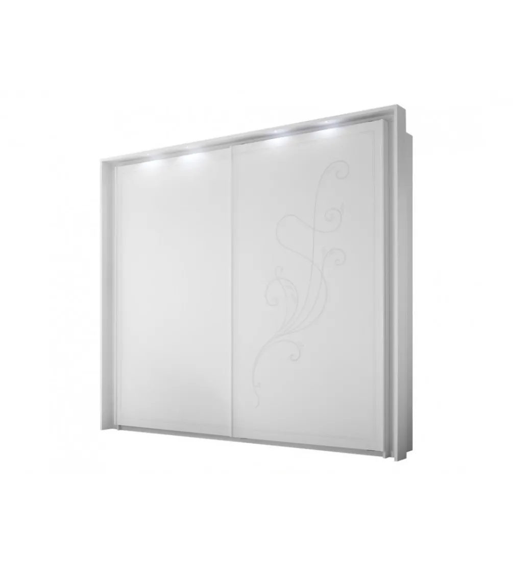 Szafa NIVEA 243 Cm X 230 Cm Biała Z Ozdobnym Nadrukiem