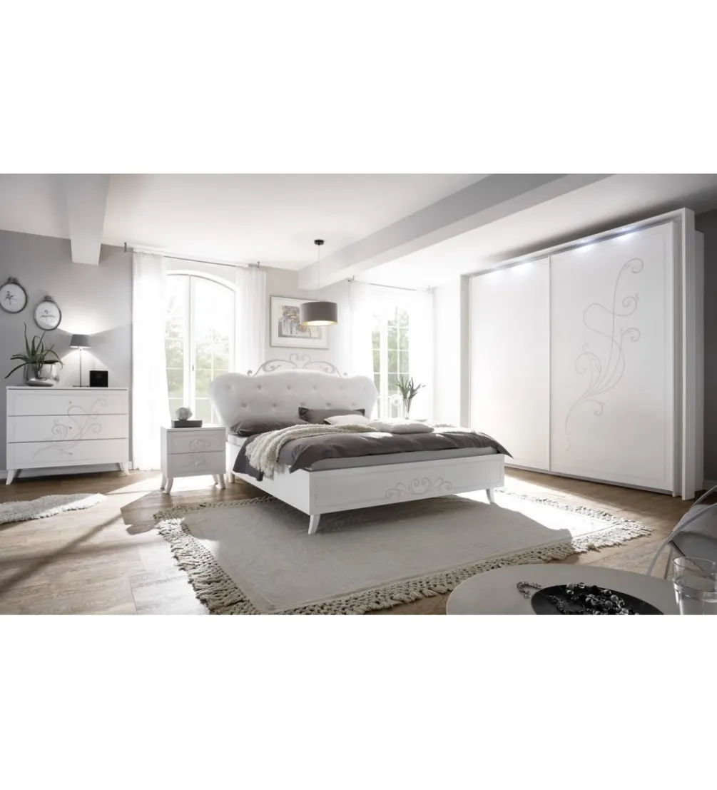 Szafa NIVEA 243 Cm X 230 Cm Biała Z Ozdobnym Nadrukiem