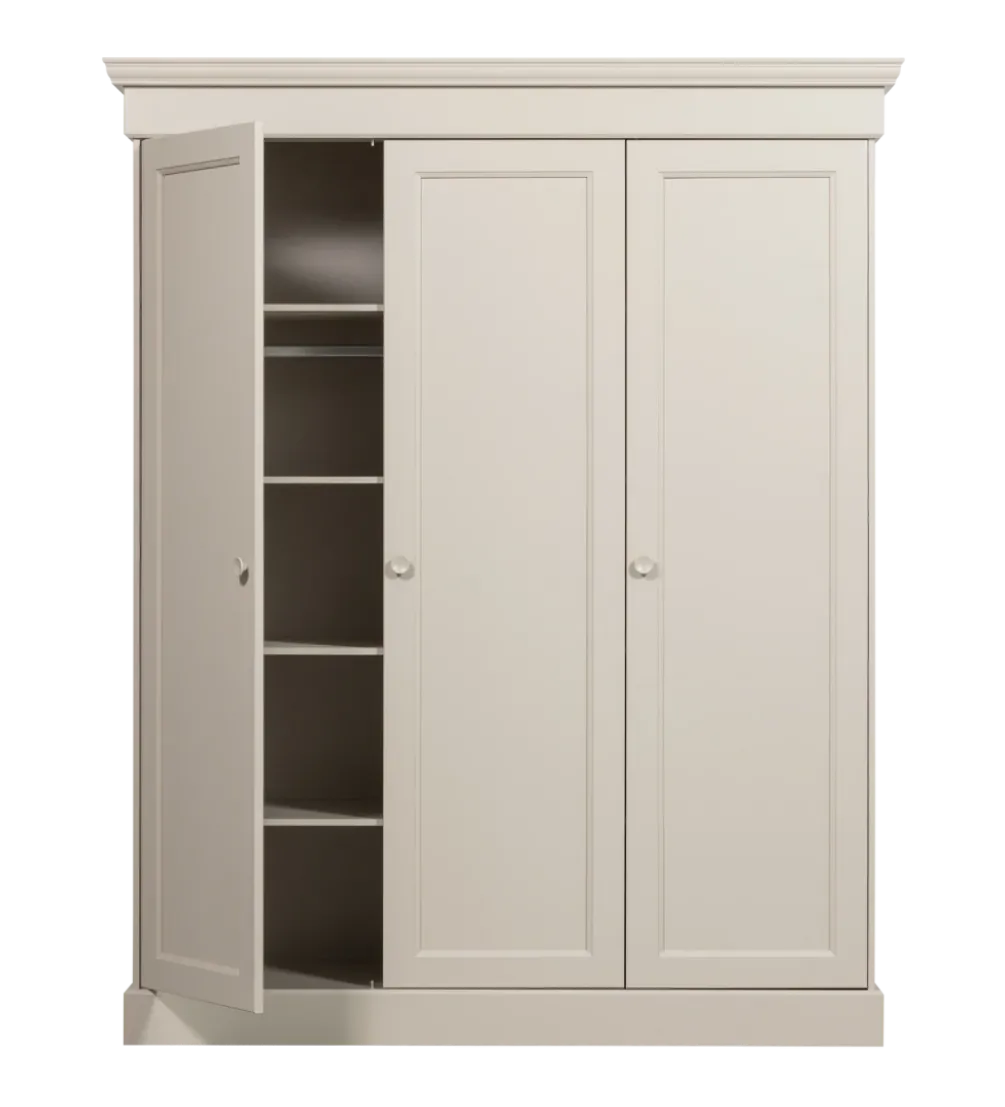 Szafa OLIVIA 212 cm drewno sosna szara