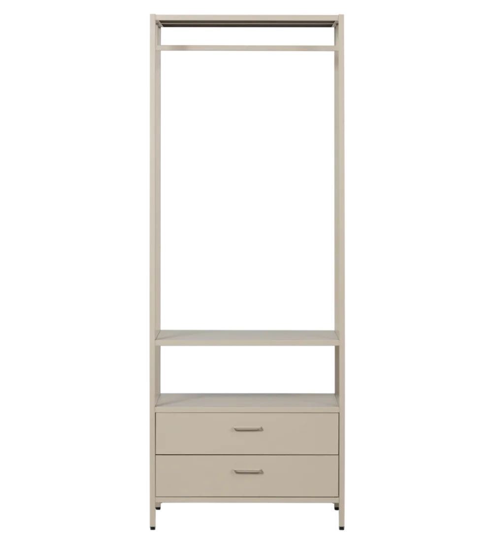Szafa otwarta FERRIS 185 x 70 cm piaskowa
