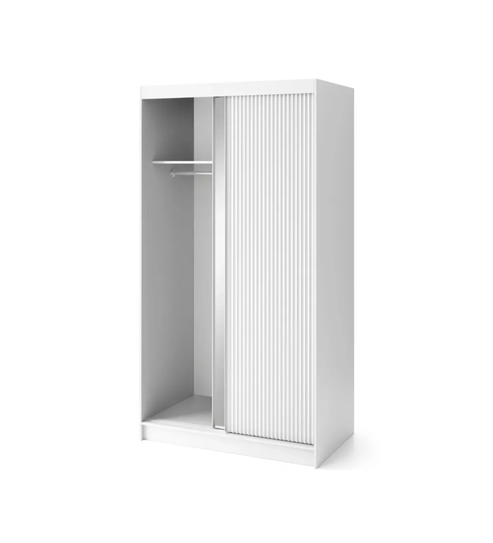 Szafa przesuwna BIANCCO II z lustrem 120 cm biały