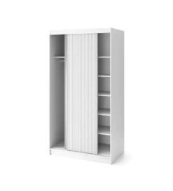 Szafa przesuwna BIANCCO II z lustrem 120 cm biały