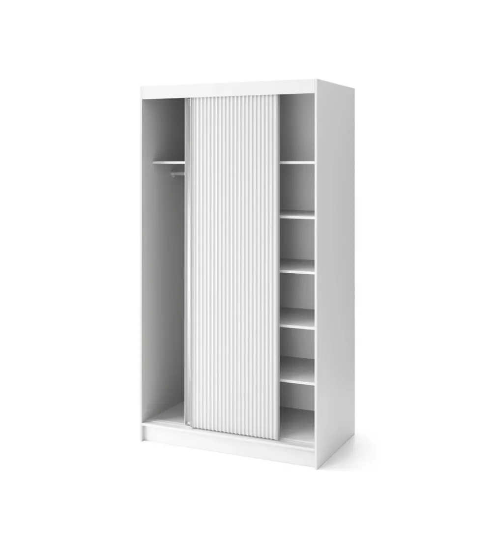 Szafa przesuwna BIANCCO II z lustrem 120 cm biały