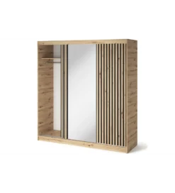 Szafa przesuwna EMERIO III 180 cm kolor dąb artisan