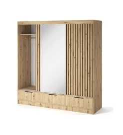 Szafa przesuwna VOODI III 180 cm kolor dąb artisan
