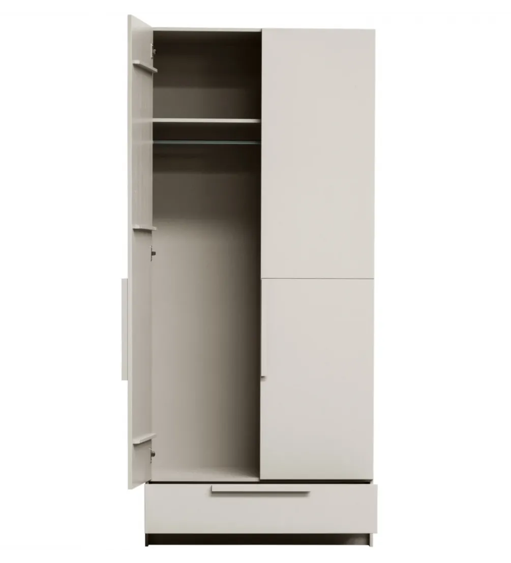 Szafa PURE 215 x 95 cm drewno sosny dust