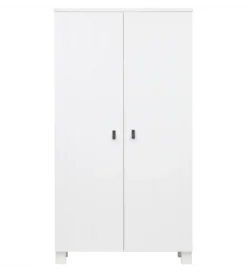 Szafa TIES 202 cm drewno sosny biała