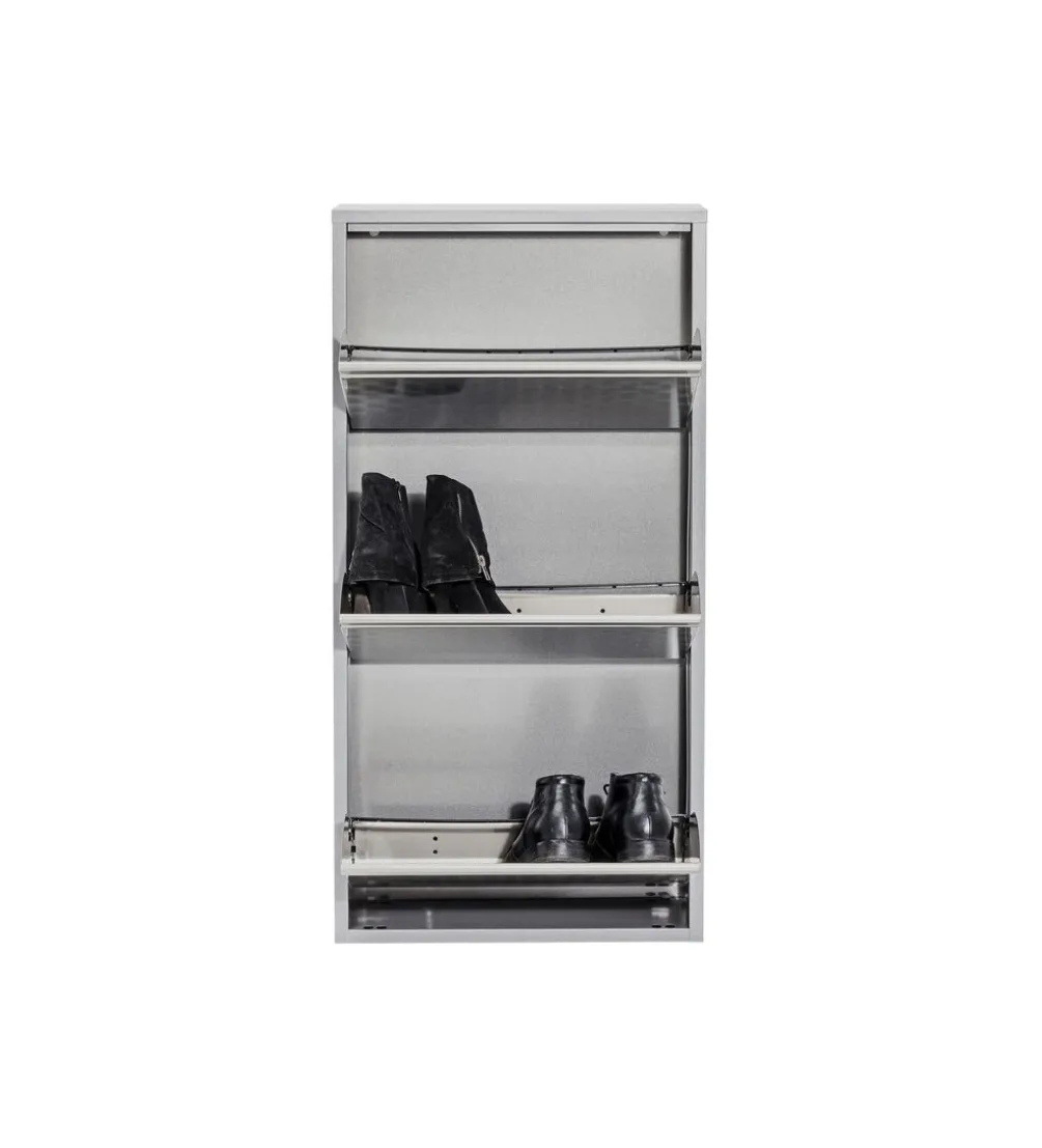 Szafka na buty CARUSO 103 cm srebrna