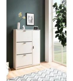 Szafka na buty FLURE II 90 cm biała