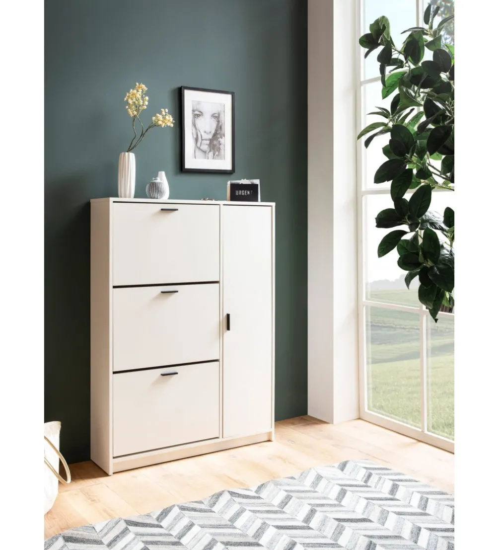 Szafka na buty FLURE II 90 cm biała