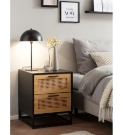 Szafka nocna Ambert 45 cm czarna