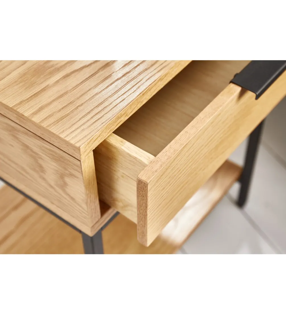 Szafka nocna Elements 40 cm w kolorze dębowym
